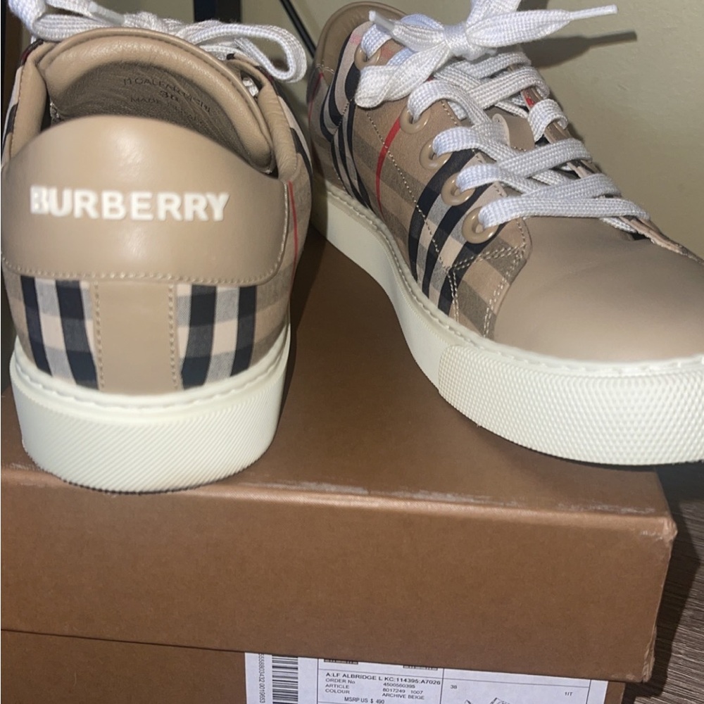 Burberry nova check sneakers